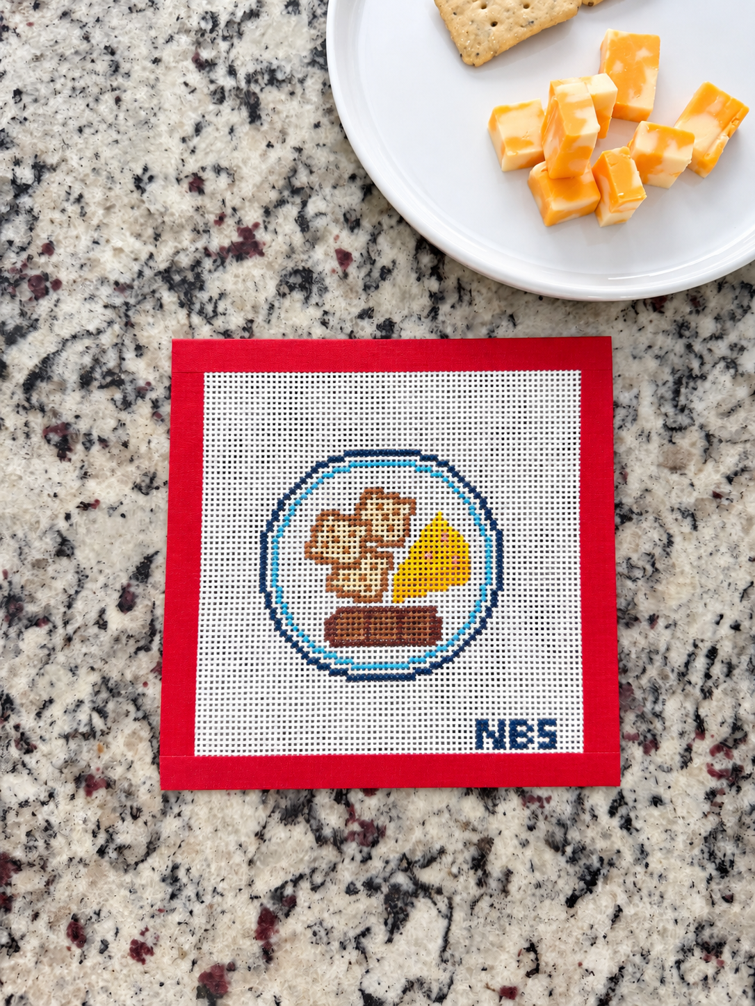 Girl Dinner Needlepoint Canvas