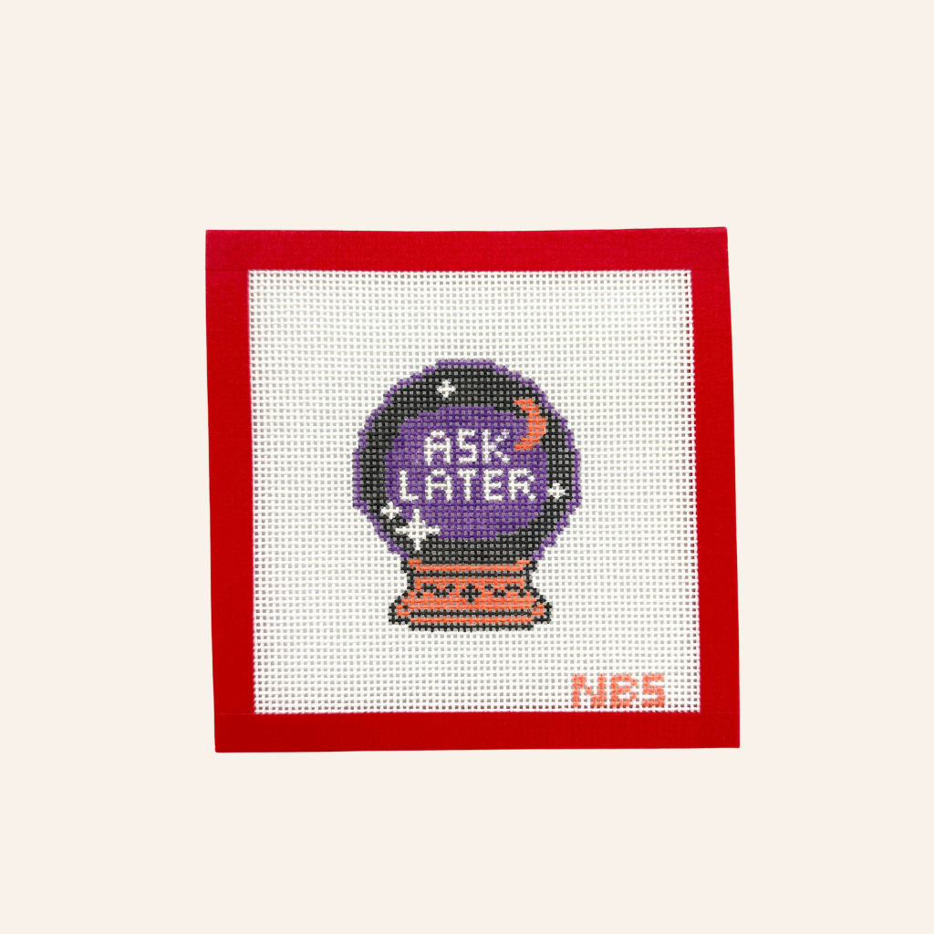 Ask Later Halloween Needlepoint Kit