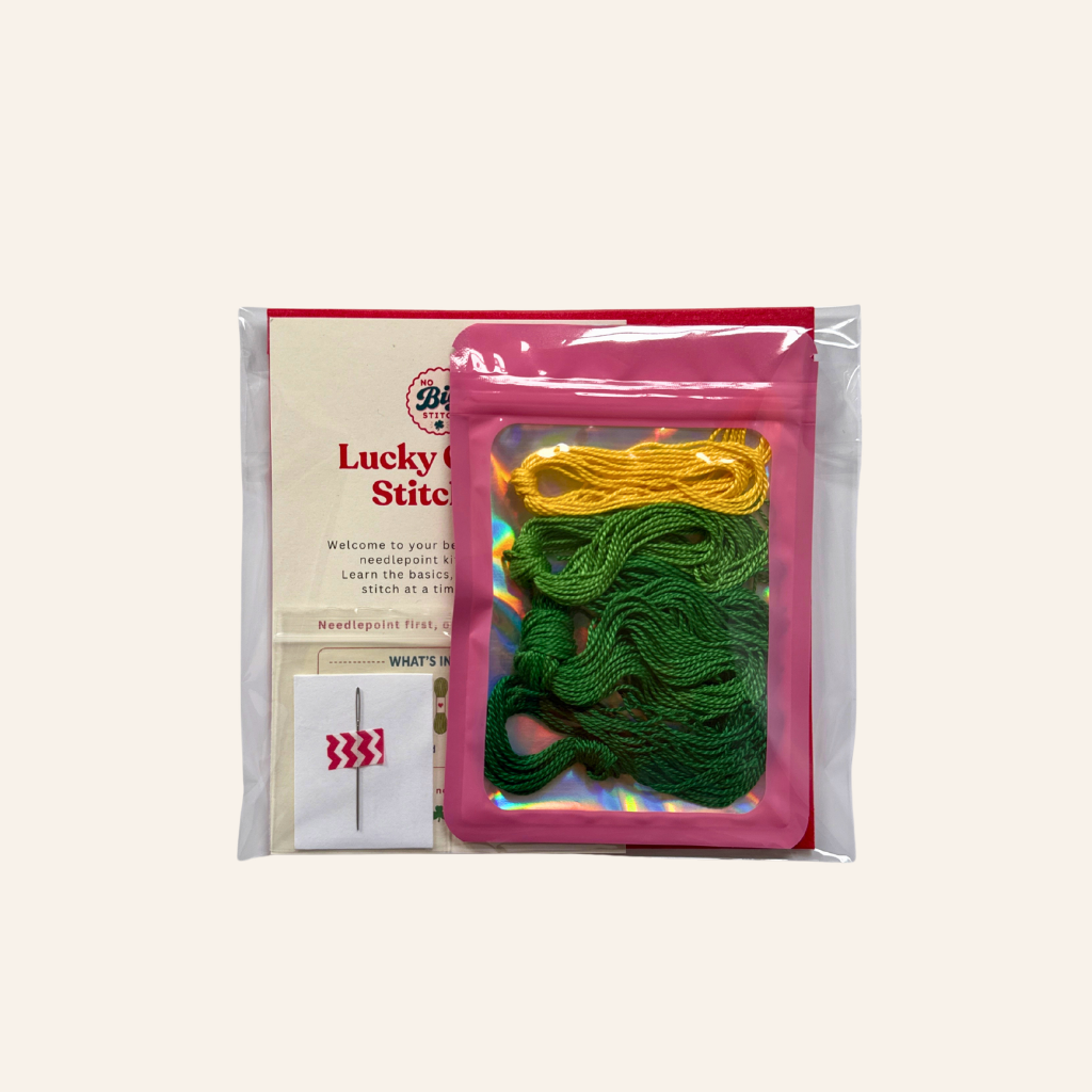 Lucky Clover Beginner Needlepoint Kit