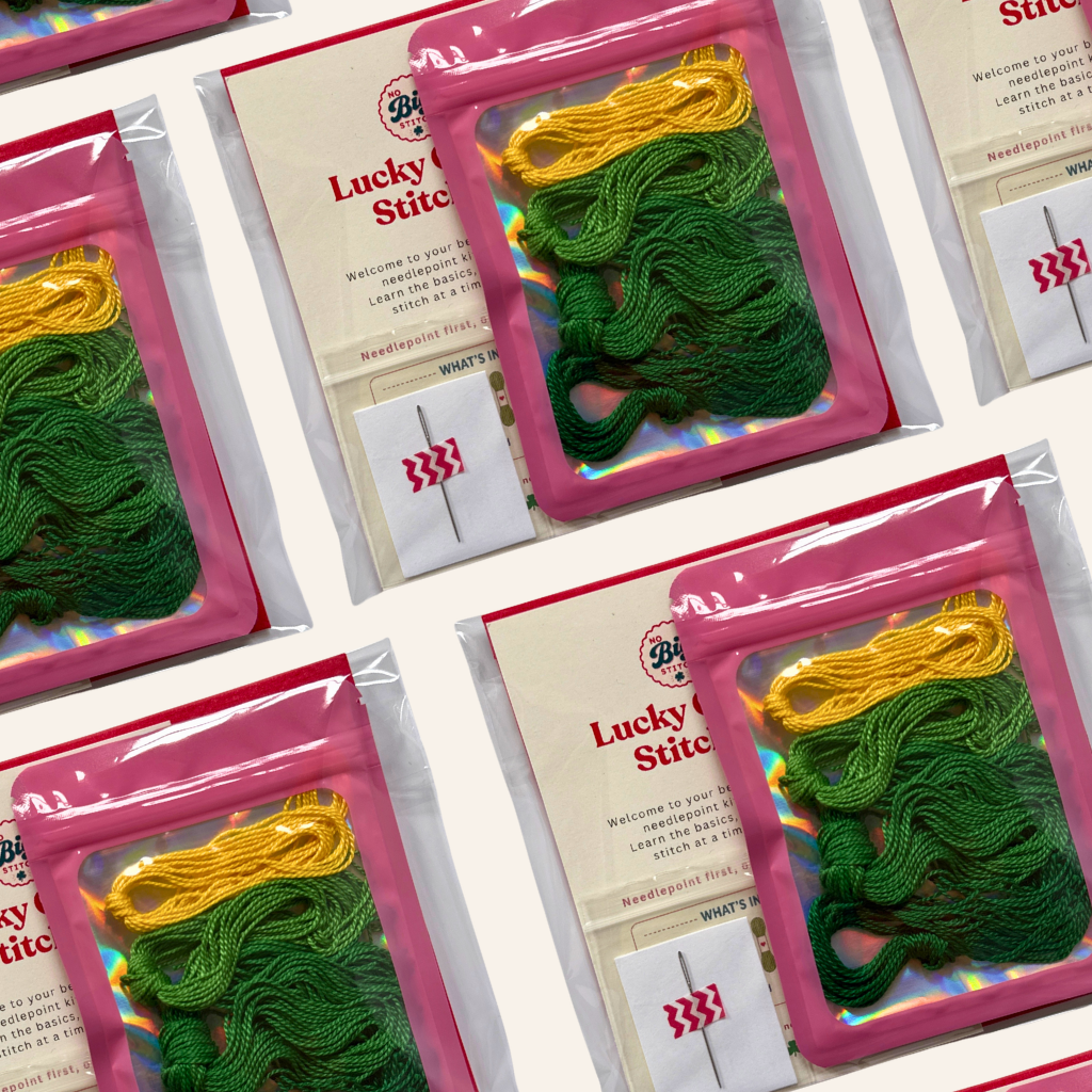 Lucky Clover Beginner Needlepoint Kit