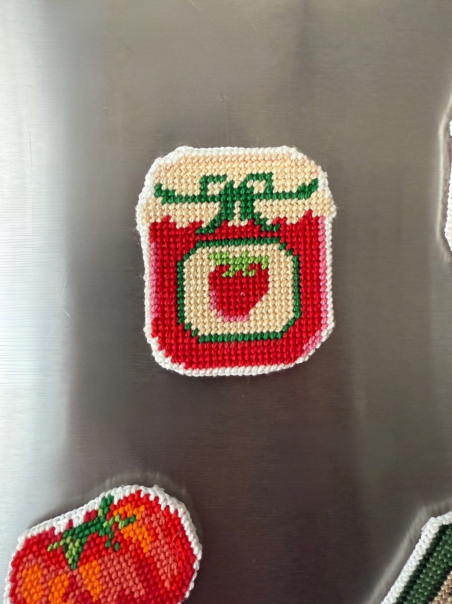 Strawberry Jam Needlepoint Canvas
