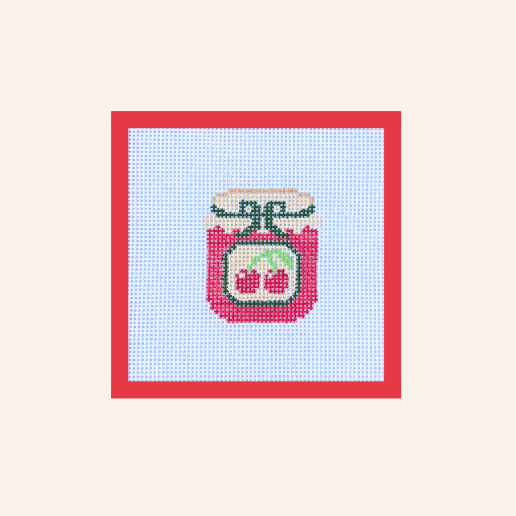 Cherry Jam Needlepoint Canvas