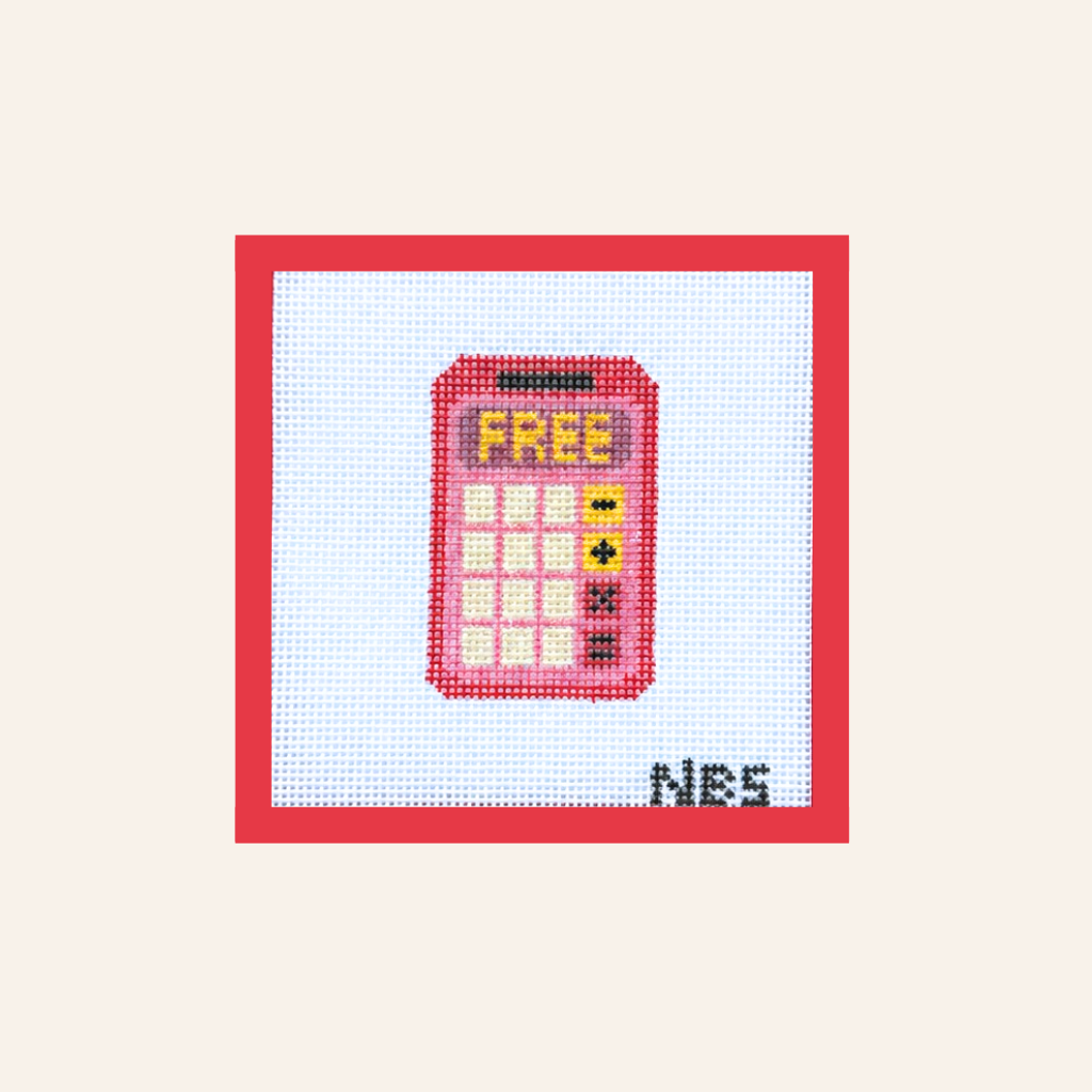 Girl Math Needlepoint Canvas